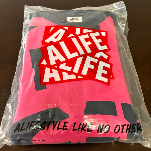 🩷💙 VTG ALIFE X KRINK HOODIE!! XL NEW - DEAD STOCK RARE!!! 💙🩷 - Picture 1 of 3